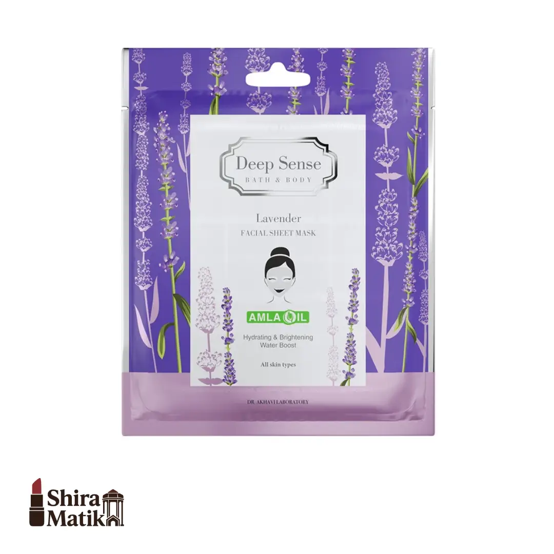 ماسک صورت دیپ سنس مدل لوندر مناسب انواع پوست حجم 25 میلی لیتر