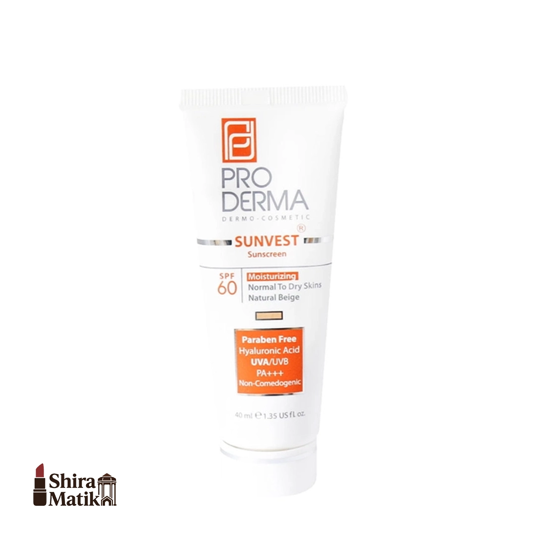 کرم ضدآفتاب و مرطوب‌کننده پرودرما SPF60